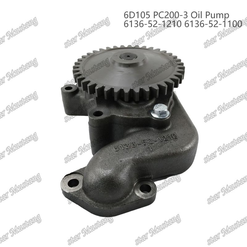 Pompa dell'olio 6D105 PC200-3 6136-52-1210 6136-52-1100 Per ricambi di motori Kumatsu
