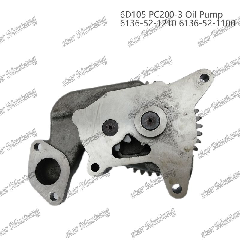 Pompa dell'olio 6D105 PC200-3 6136-52-1210 6136-52-1100 Per ricambi di motori Kumatsu
