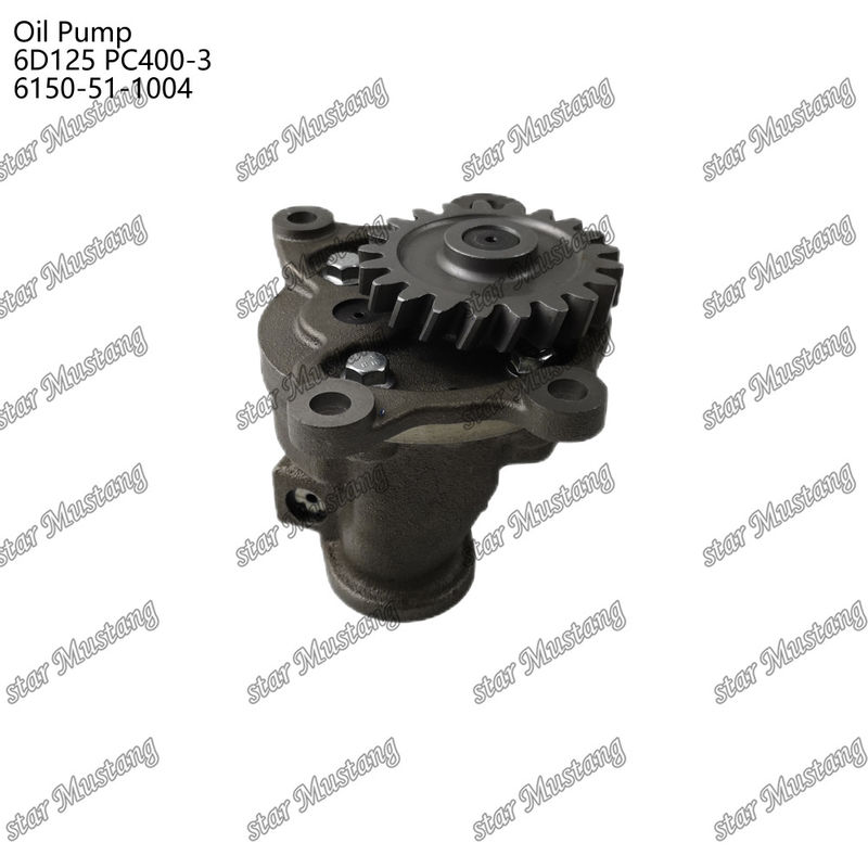 Pompa dell'olio 6D125 PC400-3 Piatta 6150-51-1004 Per ricambi per motori Kumatsu