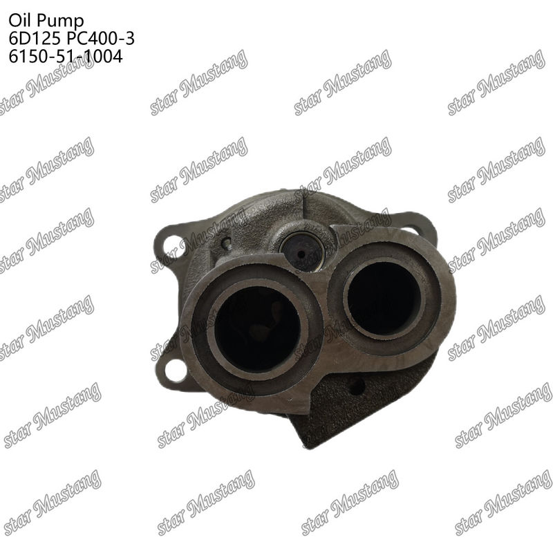 Pompa dell'olio 6D125 PC400-3 Piatta 6150-51-1004 Per ricambi per motori Kumatsu