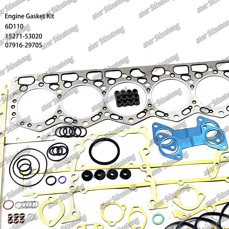 6D110 Set di guarnizioni complete 6138-K1-9901 6138-K2-9901 Adatto a Komatsu
