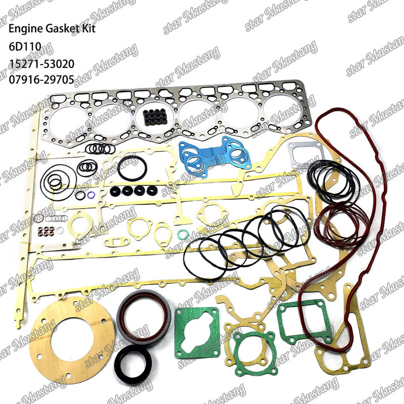 6D110 Set di guarnizioni complete 6138-K1-9901 6138-K2-9901 Adatto a Komatsu
