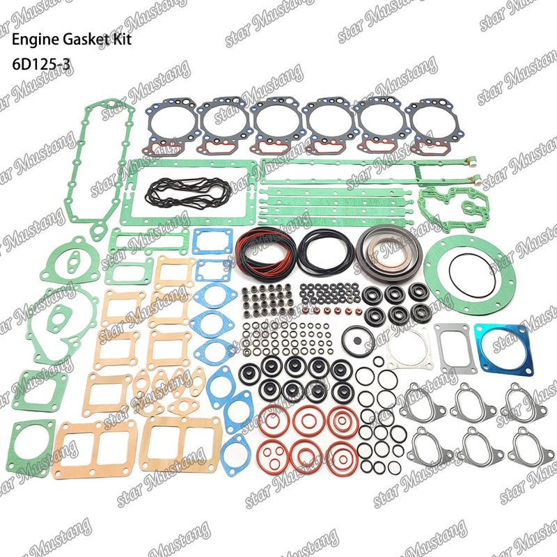 Kit completo di guarnizioni 6D125-3 Set di guarnizioni per parti di riparazione di motori diesel Komatsu