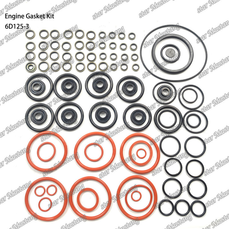 Kit completo di guarnizioni 6D125-3 Set di guarnizioni per parti di riparazione di motori diesel Komatsu