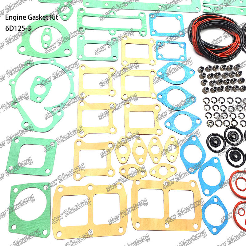 Kit completo di guarnizioni 6D125-3 Set di guarnizioni per parti di riparazione di motori diesel Komatsu