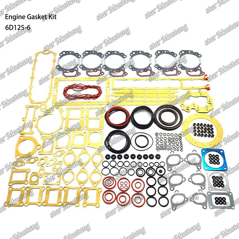Kit completo di guarnizioni 6D125-6 Set di guarnizioni per parti di riparazione di motori diesel Komatsu
