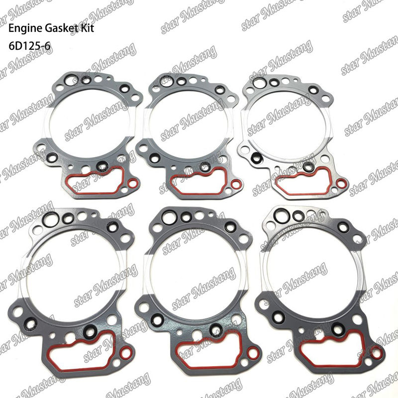Kit completo di guarnizioni 6D125-6 Set di guarnizioni per parti di riparazione di motori diesel Komatsu