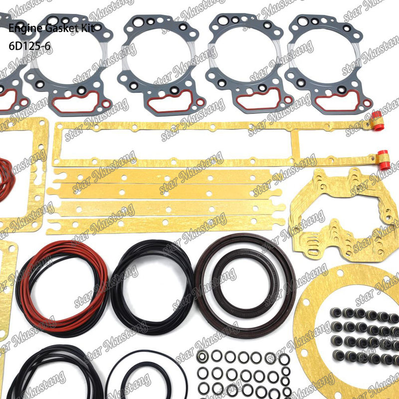 Kit completo di guarnizioni 6D125-6 Set di guarnizioni per parti di riparazione di motori diesel Komatsu