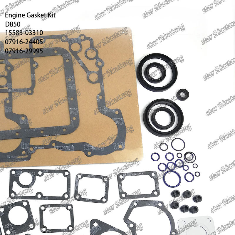D850 Complesso di guarnizioni di copertura Guarnizioni di copertura 15583-03310 Superiore 07916-24405 Inferiore 07916-29995 Adatta a Kubota
