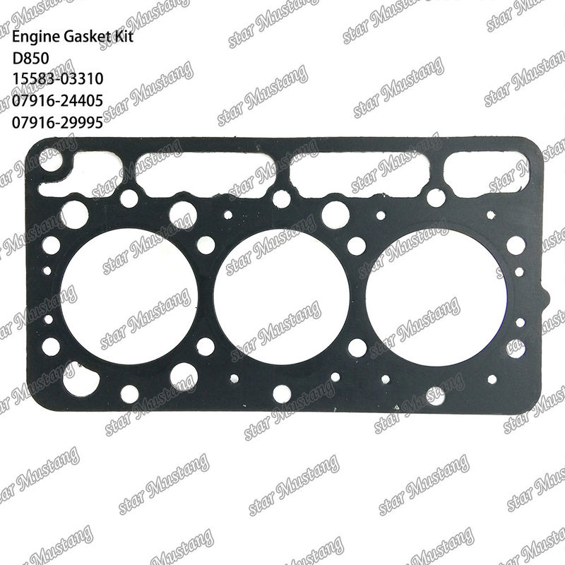 D850 Complesso di guarnizioni di copertura Guarnizioni di copertura 15583-03310 Superiore 07916-24405 Inferiore 07916-29995 Adatta a Kubota