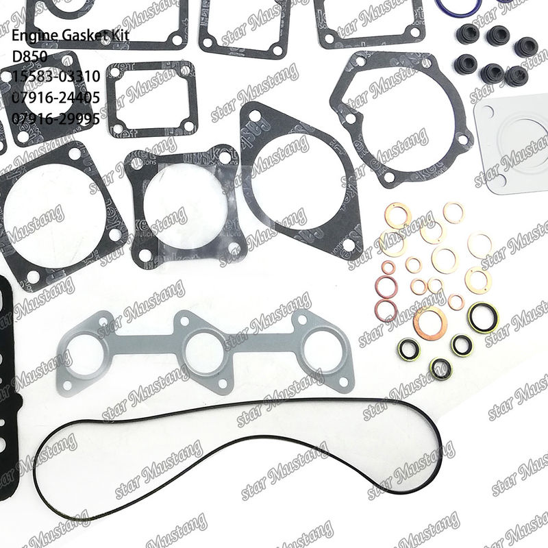 D850 Complesso di guarnizioni di copertura Guarnizioni di copertura 15583-03310 Superiore 07916-24405 Inferiore 07916-29995 Adatta a Kubota