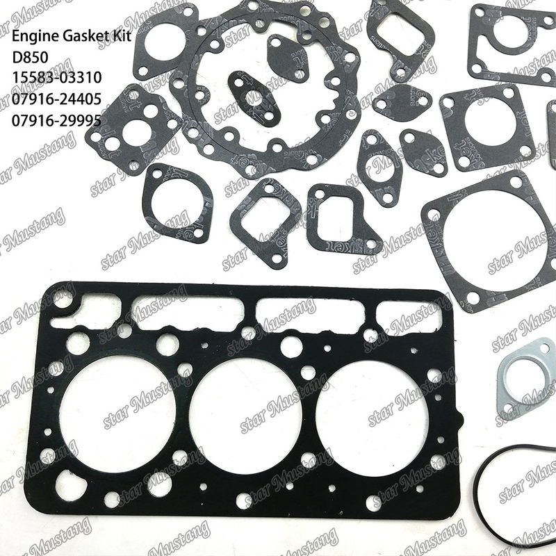 D850 Complesso di guarnizioni di copertura Guarnizioni di copertura 15583-03310 Superiore 07916-24405 Inferiore 07916-29995 Adatta a Kubota