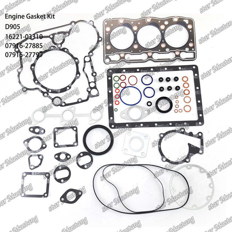 D905 Complesso di guarnizioni di copertura Guarnizioni di copertura 16221-03310 Superiore 07916-27885 Inferiore 07916-27799 Adatta a Kubota