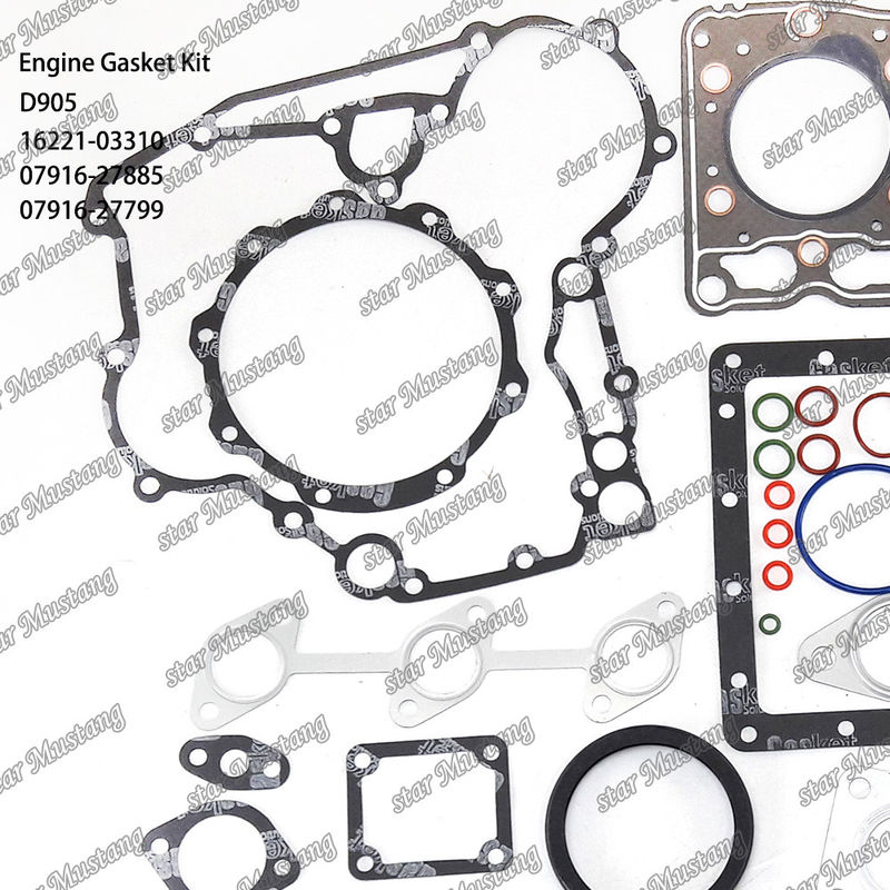 D905 Complesso di guarnizioni di copertura Guarnizioni di copertura 16221-03310 Superiore 07916-27885 Inferiore 07916-27799 Adatta a Kubota