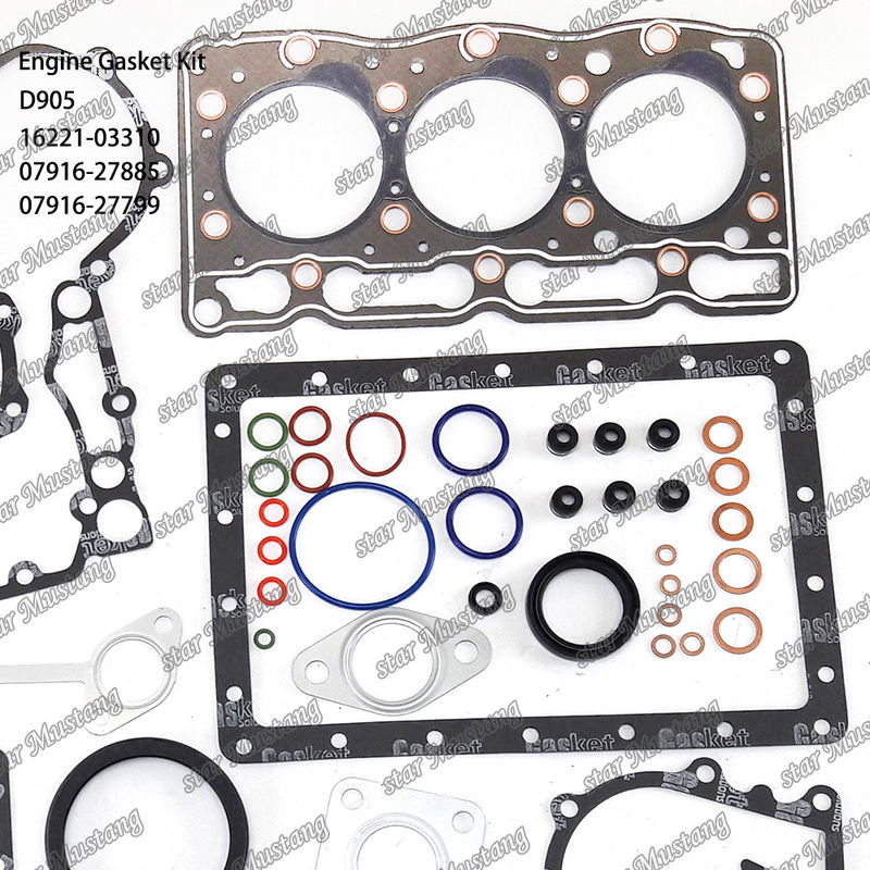 D905 Complesso di guarnizioni di copertura Guarnizioni di copertura 16221-03310 Superiore 07916-27885 Inferiore 07916-27799 Adatta a Kubota