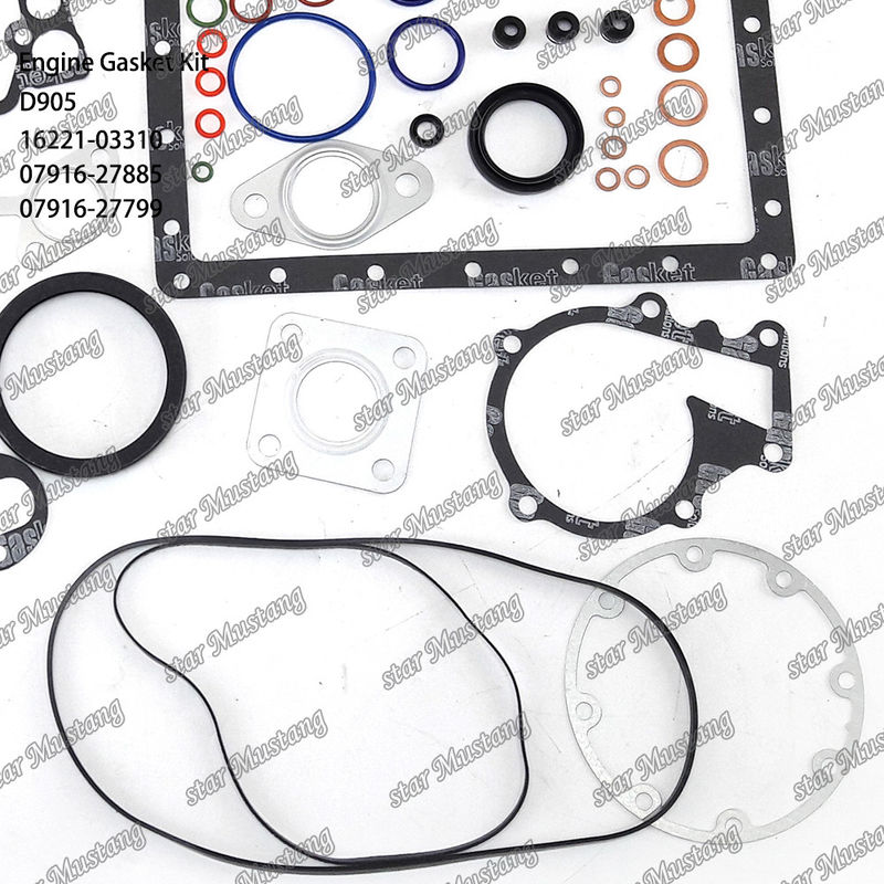 D905 Complesso di guarnizioni di copertura Guarnizioni di copertura 16221-03310 Superiore 07916-27885 Inferiore 07916-27799 Adatta a Kubota