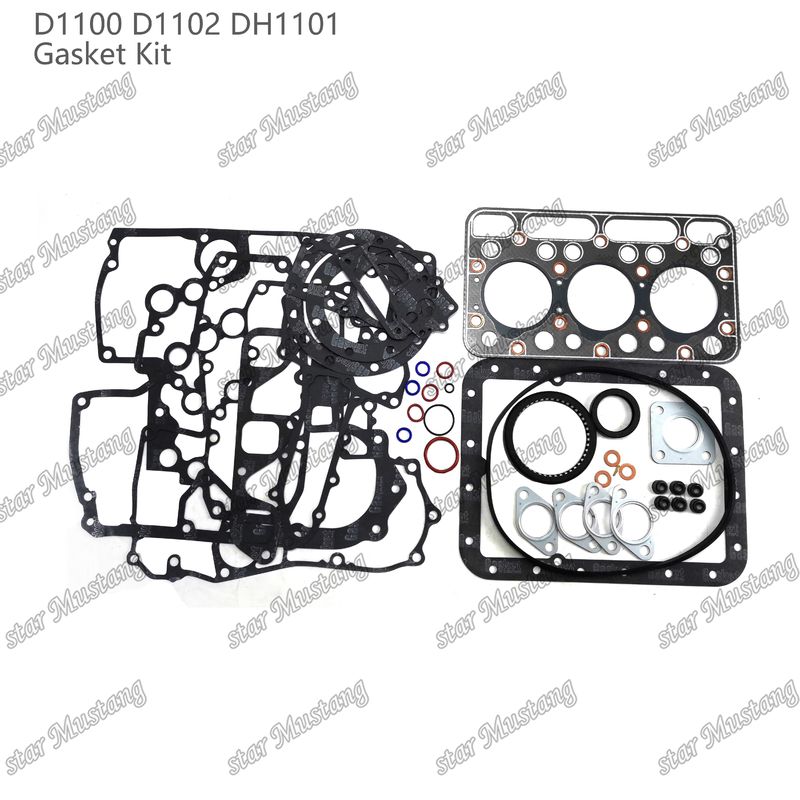 D1100 D1102 DH1101 Set di guarnizioni complete Guarnizione di testa 15354-03310 Superiore 07916-24345 Inferiore 07916-24980 Adatta a Kubota
