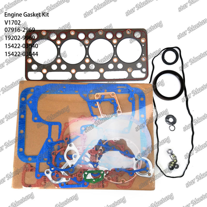 V1702 Set di guarnizioni complete 07916-2969 19202-9969 15422-03040 15422-03044 Adatto a Kubota