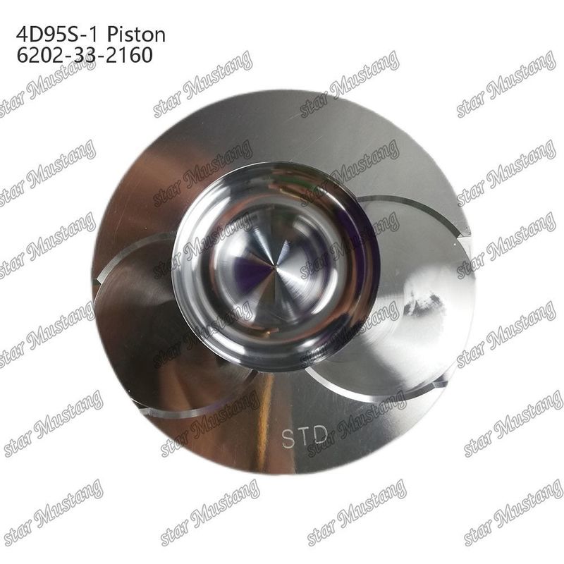 Piston 4D95S-1 104mm alto fondo rotondo camera di combustione 51mm 6202-33-2160 Per Kumatsu Motore Ricambi