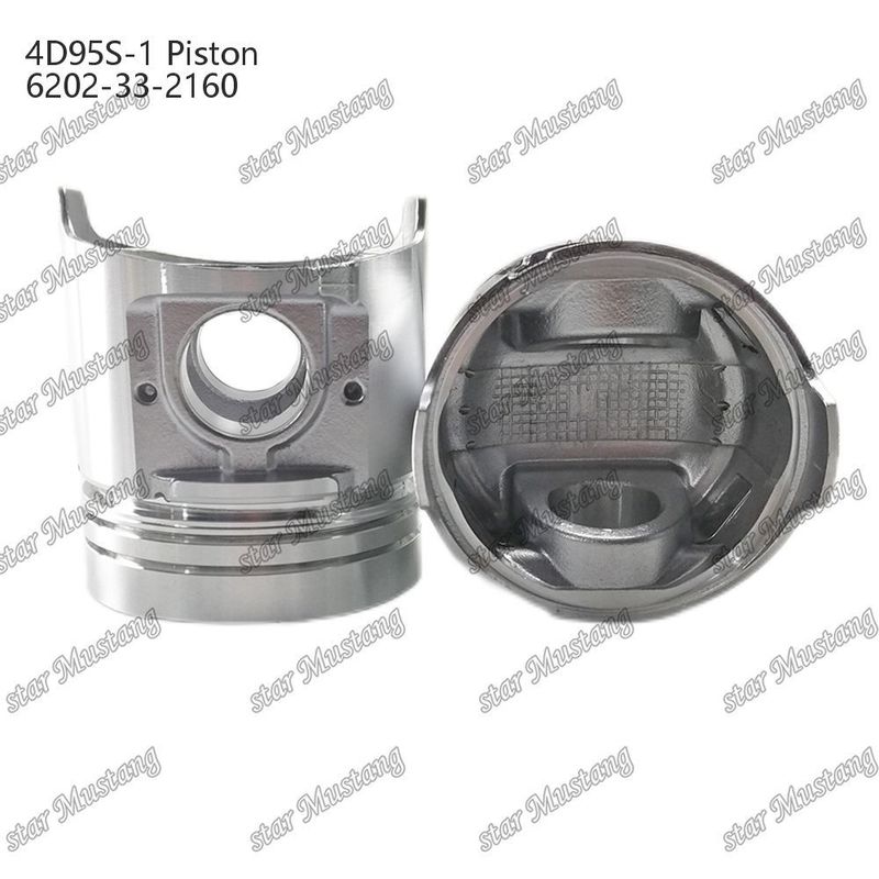Piston 4D95S-1 104mm alto fondo rotondo camera di combustione 51mm 6202-33-2160 Per Kumatsu Motore Ricambi
