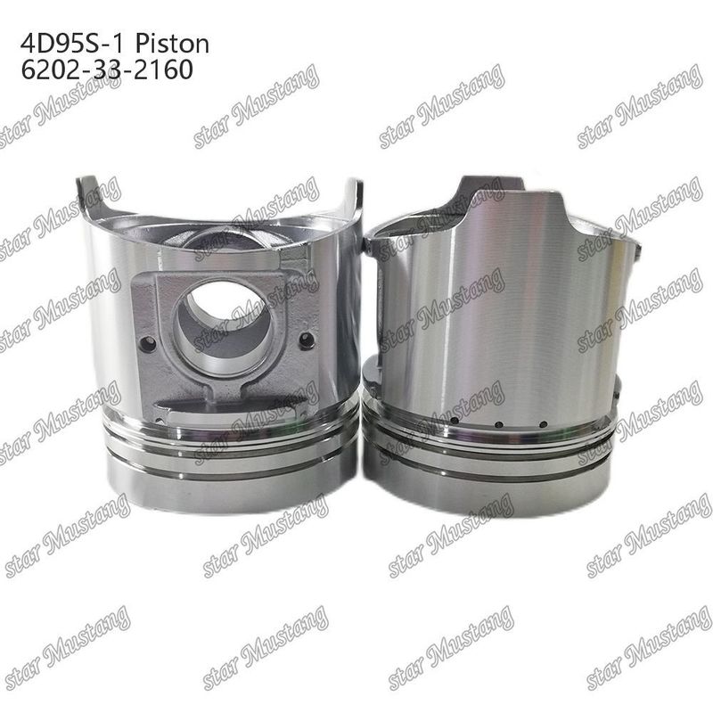 Piston 4D95S-1 104mm alto fondo rotondo camera di combustione 51mm 6202-33-2160 Per Kumatsu Motore Ricambi