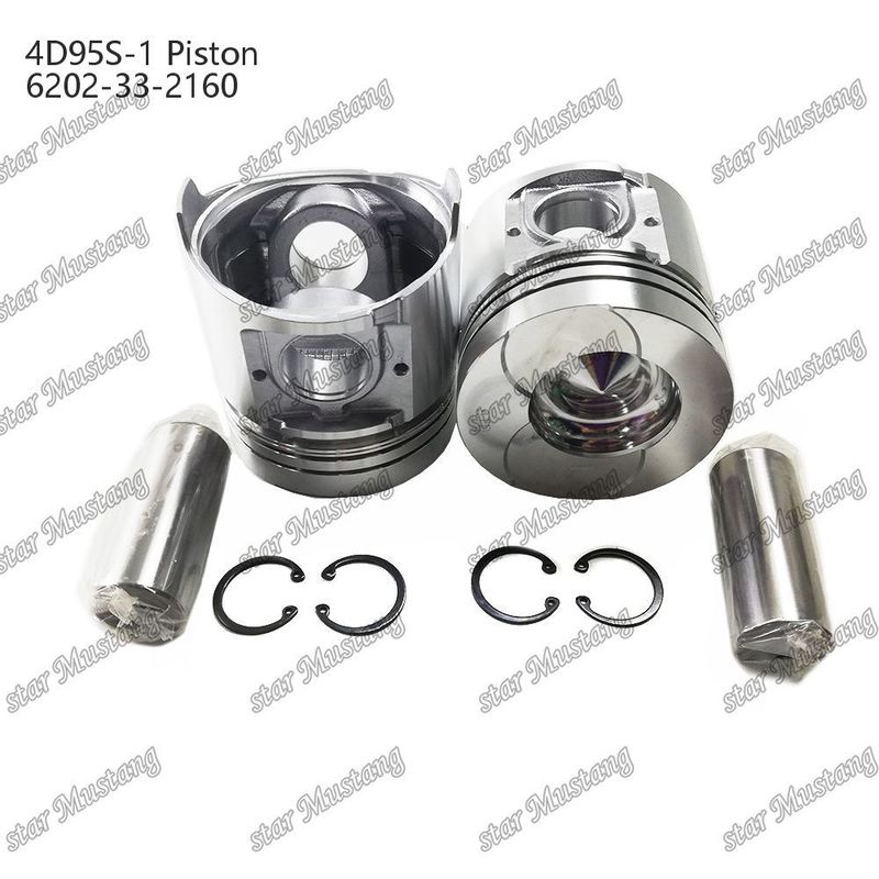 Piston 4D95S-1 104mm alto fondo rotondo camera di combustione 51mm 6202-33-2160 Per Kumatsu Motore Ricambi