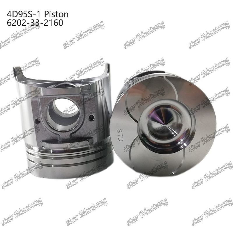 Piston 4D95S-1 104mm alto fondo rotondo camera di combustione 51mm 6202-33-2160 Per Kumatsu Motore Ricambi