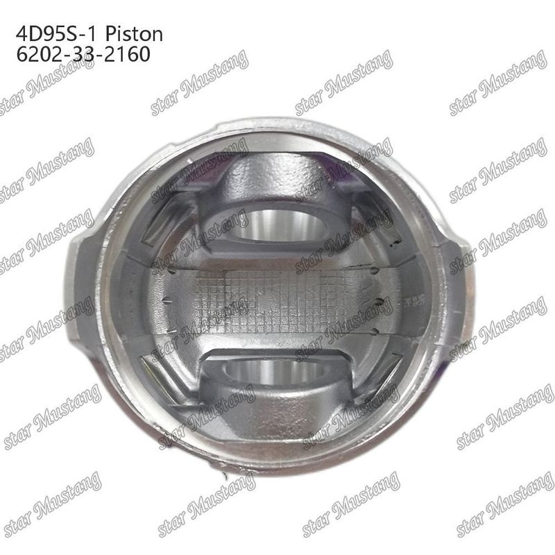 Piston 4D95S-1 104mm alto fondo rotondo camera di combustione 51mm 6202-33-2160 Per Kumatsu Motore Ricambi