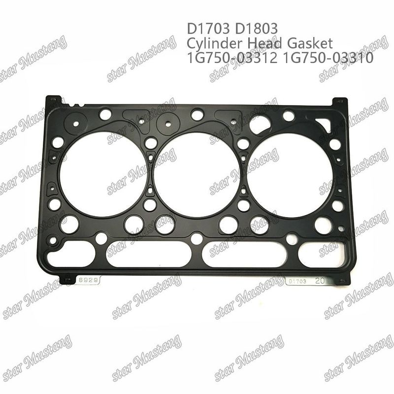 D1703 D1803 Gassetta della testa del cilindro Metallo 1.20mm 1G750-03312 1G750-03310 Adatta per motore Kubota