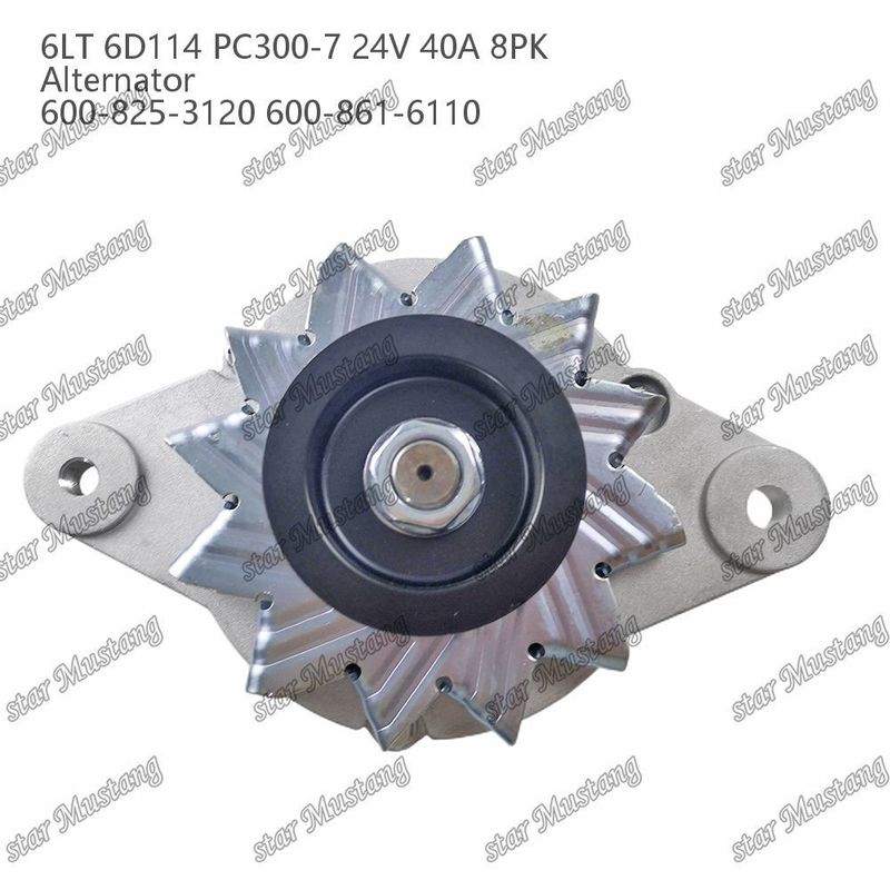 Alternatore 6LT 6D114 PC300-7 24V 40A 8PK 600-825-3120 600-861-6110
