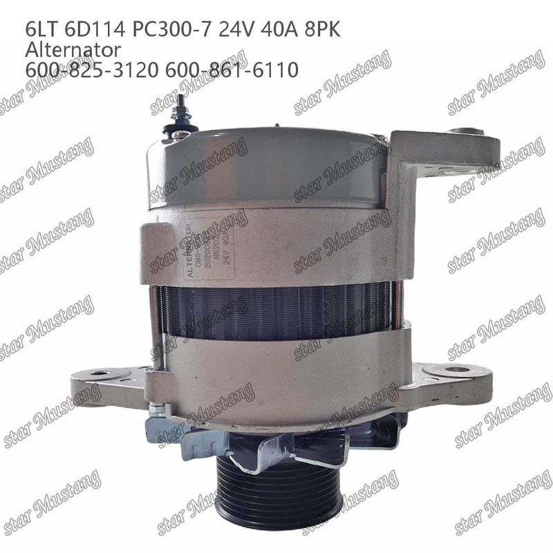 Alternatore 6LT 6D114 PC300-7 24V 40A 8PK 600-825-3120 600-861-6110