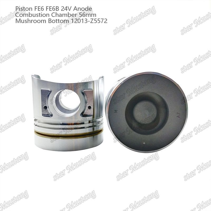 Piston FE6 FE6B 24V Camera di combustione 56 mm Anodo di fondo funghi 12013-Z5572 Per ricambi motore Nissan