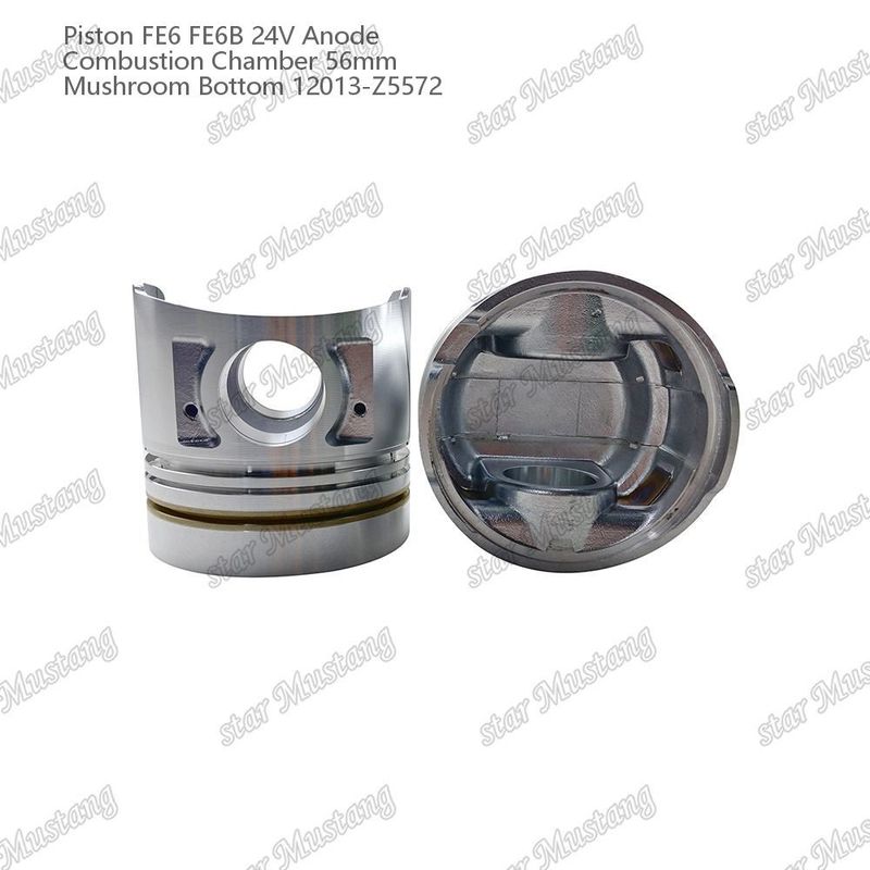 Piston FE6 FE6B 24V Camera di combustione 56 mm Anodo di fondo funghi 12013-Z5572 Per ricambi motore Nissan