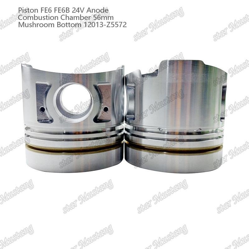 Piston FE6 FE6B 24V Camera di combustione 56 mm Anodo di fondo funghi 12013-Z5572 Per ricambi motore Nissan