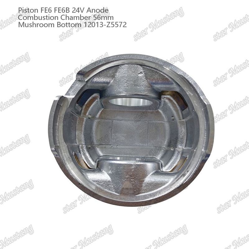 Piston FE6 FE6B 24V Camera di combustione 56 mm Anodo di fondo funghi 12013-Z5572 Per ricambi motore Nissan