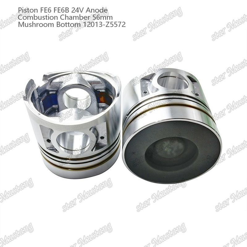 Piston FE6 FE6B 24V Camera di combustione 56 mm Anodo di fondo funghi 12013-Z5572 Per ricambi motore Nissan
