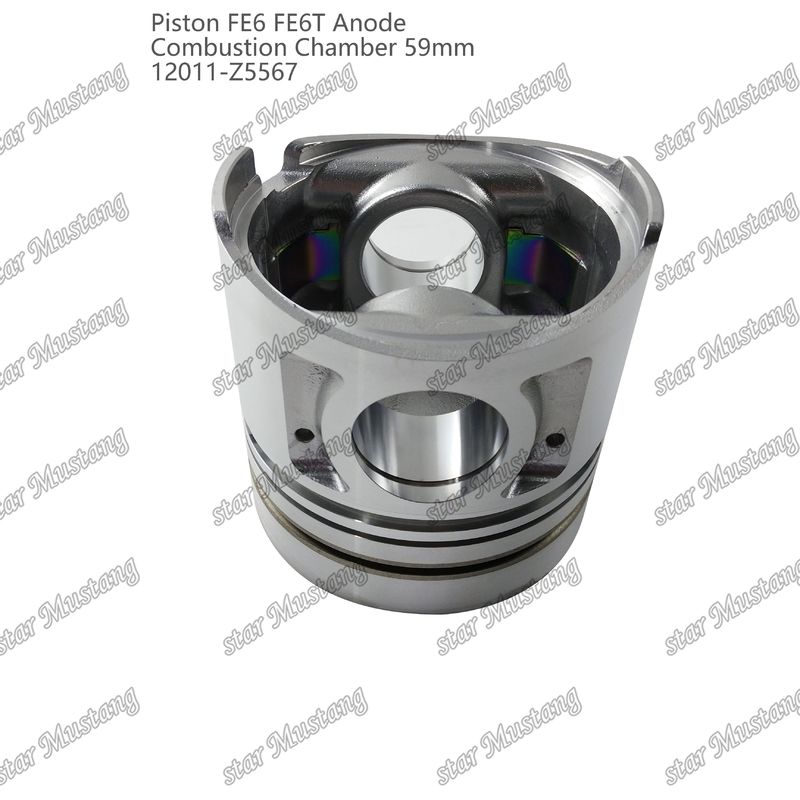 Pistola FE6 FE6T Camera di combustione 59mm Anodo di fondo appuntito 3x2x4mm 12011-Z5567 Per ricambi per motori Mitsubishi