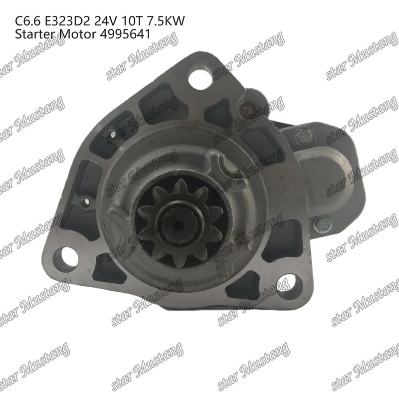 Motore di avvio del motore C6.6 E323D2 24V 10T 7.5KW 4995641 Per ricambi di motore Caterpillar