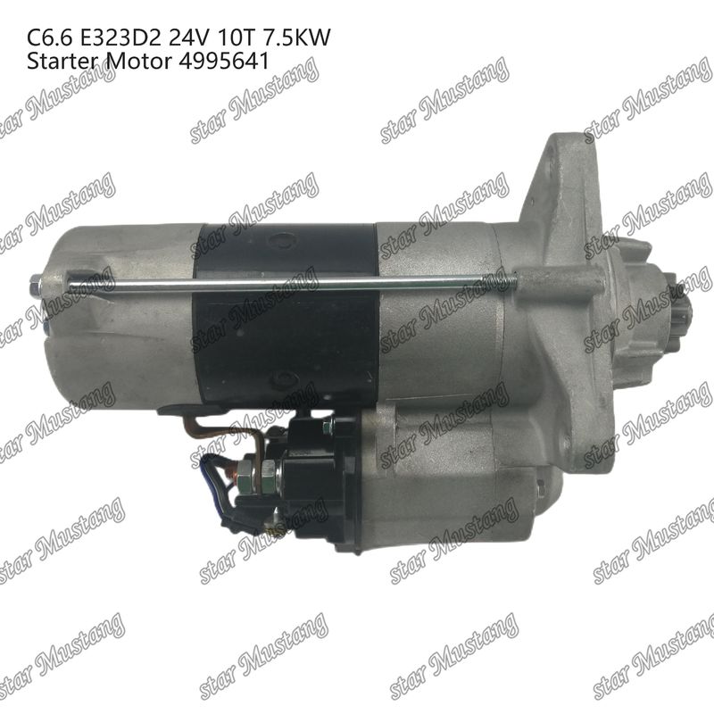 Motore di avvio del motore C6.6 E323D2 24V 10T 7.5KW 4995641 Per ricambi di motore Caterpillar