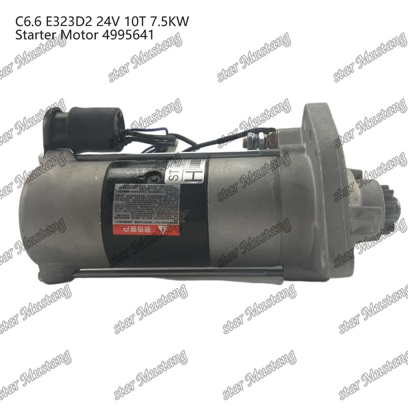 Motore di avvio del motore C6.6 E323D2 24V 10T 7.5KW 4995641 Per ricambi di motore Caterpillar