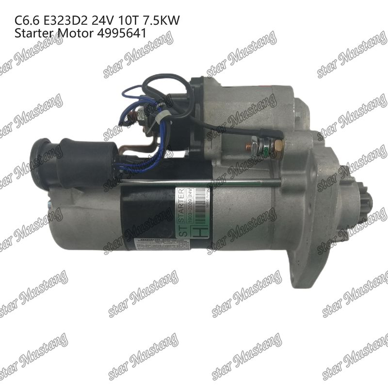 Motore di avvio del motore C6.6 E323D2 24V 10T 7.5KW 4995641 Per ricambi di motore Caterpillar