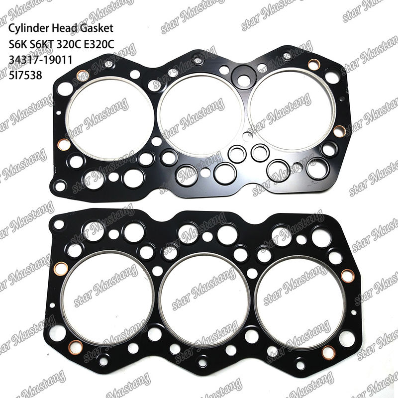 Guarnizione della testa del cilindro S6K S6KT 320C E320C 34317-19011 5I7538 Per ricambi per motori Caterpillar