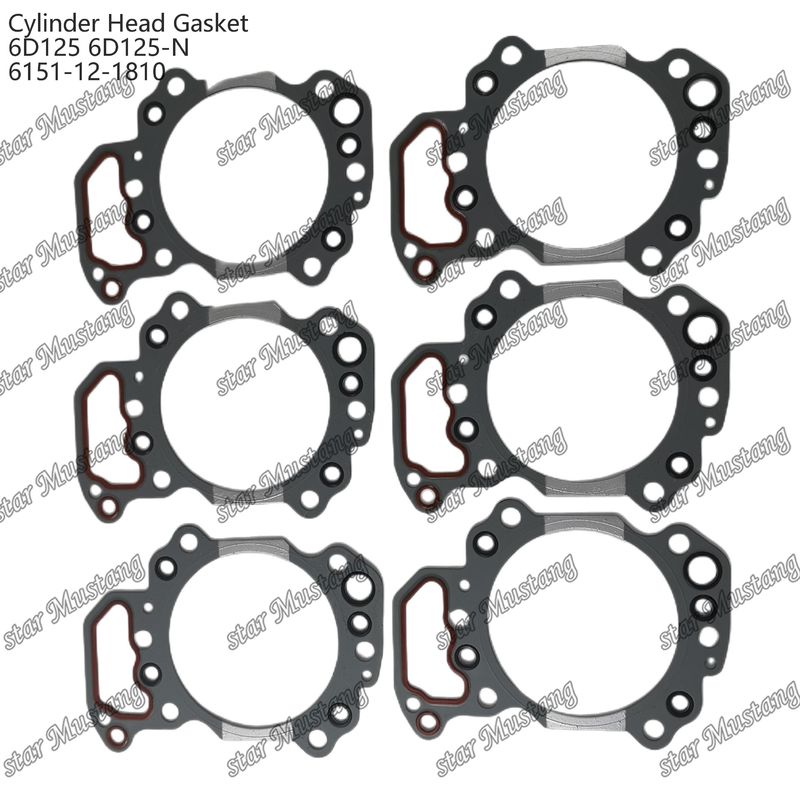 Guarnizione del cilindro 6D125 6D125-N 6151-12-1810 Per ricambi per motori KUMATSU