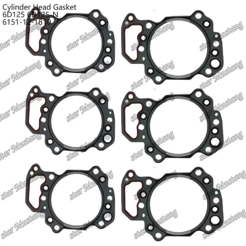 Guarnizione del cilindro 6D125 6D125-N 6151-12-1810 Per ricambi per motori KUMATSU