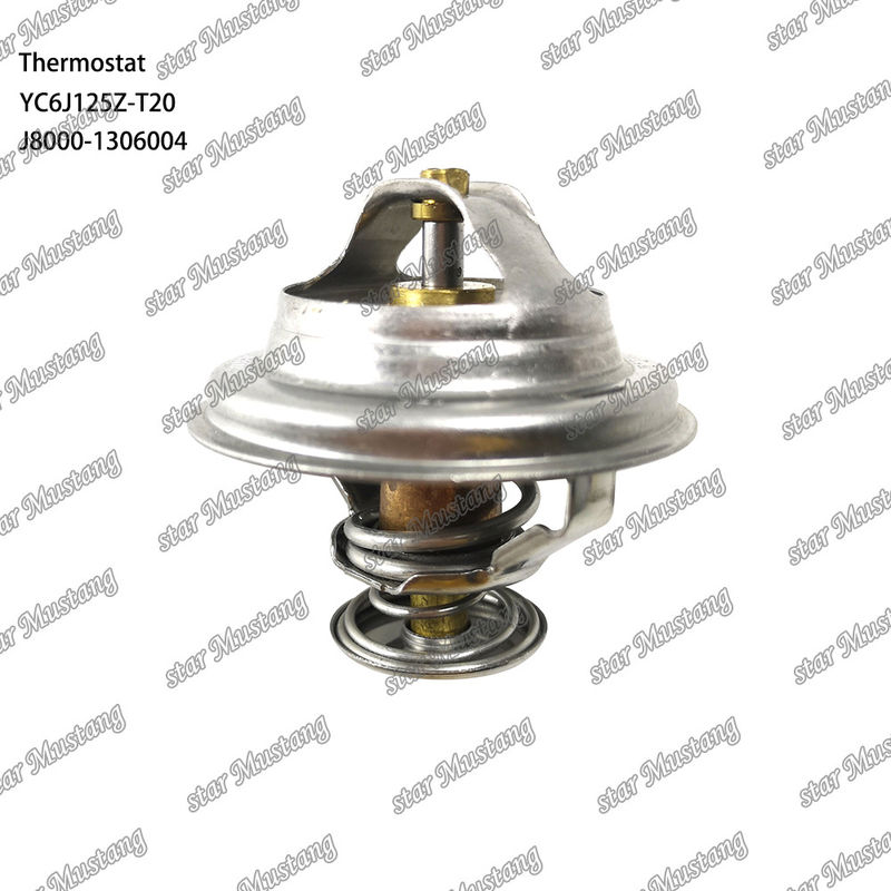 Termostato YC6J125Z-T20 J8000-1306004 75°C Parte del motore con struttura integrata e 6 mesi
