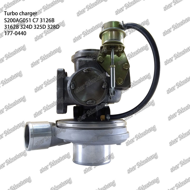 Turbocompressore S200AG051 C7 3126B 3162B 324D 325D 328D 177-0440 Parte del motore con struttura integrata e 6 mesi