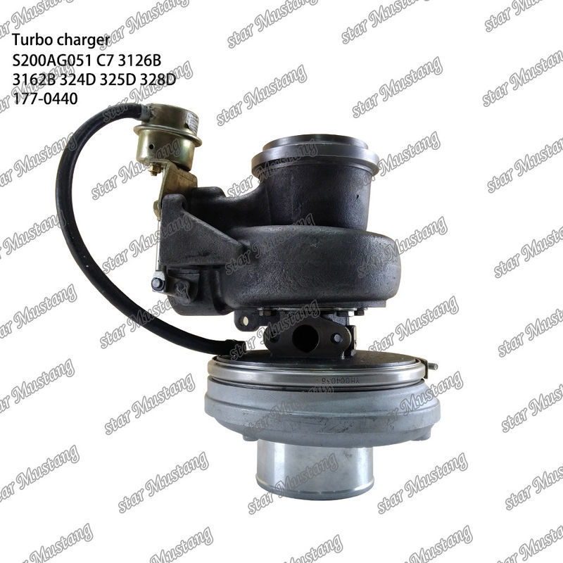 Turbocompressore S200AG051 C7 3126B 3162B 324D 325D 328D 177-0440 Parte del motore con struttura integrata e 6 mesi