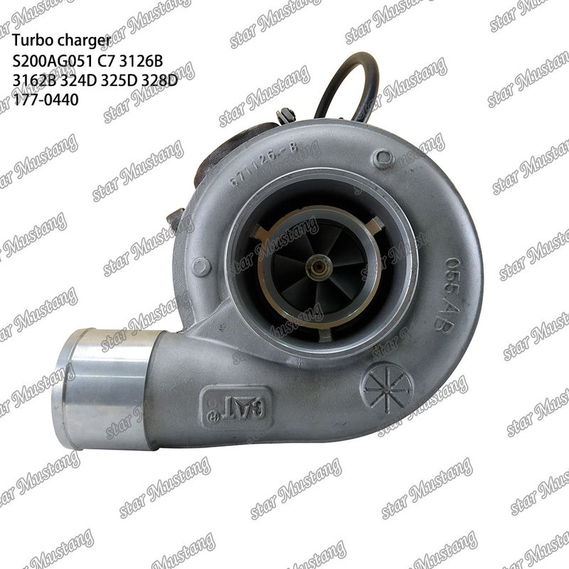 Turbocompressore S200AG051 C7 3126B 3162B 324D 325D 328D 177-0440 Parte del motore con struttura integrata e 6 mesi