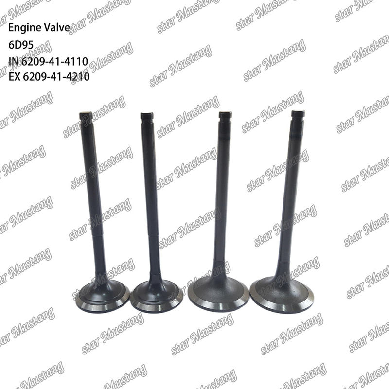 Valvola 6D95 IN 6209-41-4110 EX 6209-41-4210 Adatta a ricambi per motori Komatsu