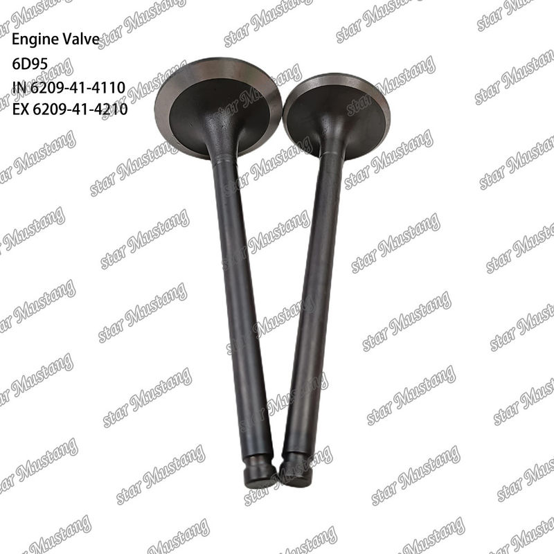 Valvola 6D95 IN 6209-41-4110 EX 6209-41-4210 Adatta a ricambi per motori Komatsu
